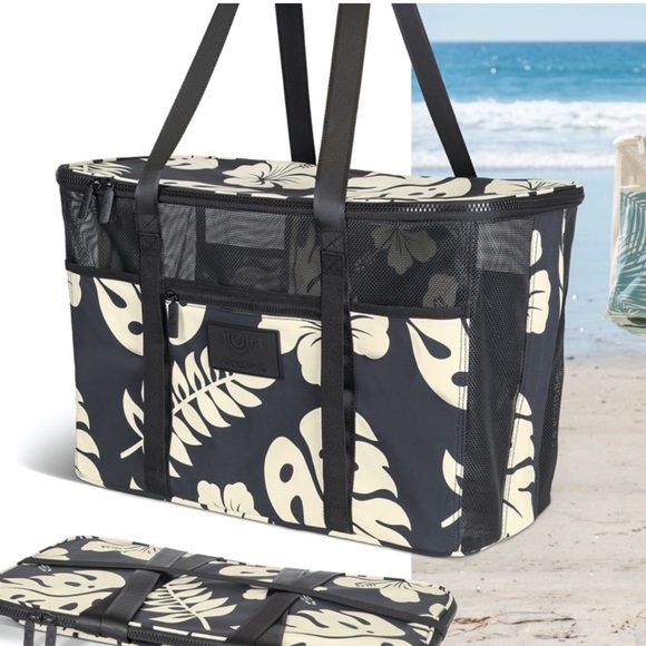 Aloha Collective Collapsible Tote, Black - Picture 6 of 8